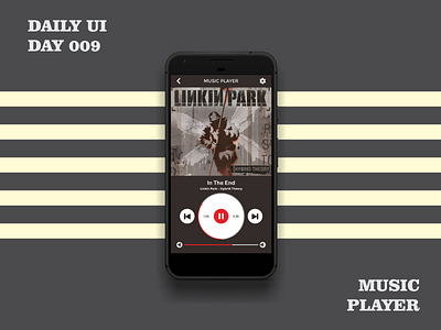 Daily UI Day 009 - Music Player 100 day challenge dailyui uidesign uiux