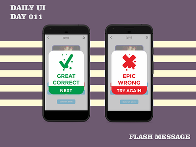 Daily UI Day 011 - Flash Message