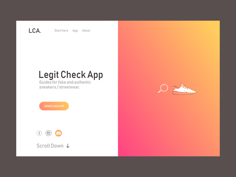 home-page-legit-check-app-by-ch-david-on-dribbble