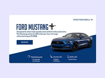 Ford Mustang Landing Page