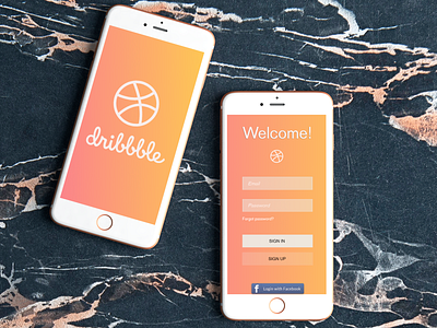 Welcome and login screen for mobile apps branding design dribbble app interface login screen ui unique user welcome screen