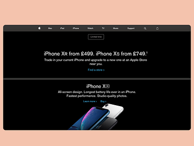 Apple Website Design Replica January 19 Iphone Xr By Ch David On Dribbble