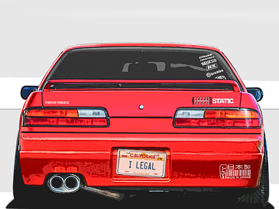 Nissan Silvia S13 Animated