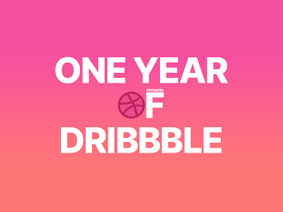 One year of Dribbble!