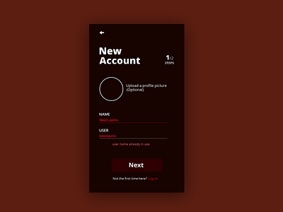 Mobile app desing