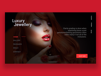 luxury jewellery jewellery luxury photoshop ui ux design web deisgn
