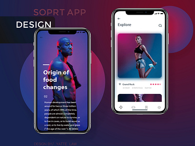 Daily design 03/100 - SPORT  UI app