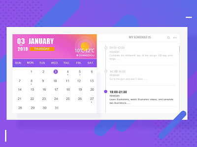 1Daily design 32/100 calendar design 100day ui