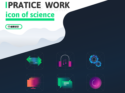 Daily design 17/100 Science and technology practice work 100day ui