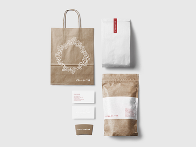 Local.Native branding coffee coffeeshop native red vancouver