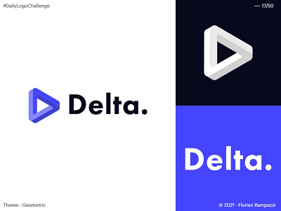 17/50 - Delta branding design graphic design logo minimal vector