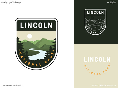 20/50 - Lincoln National Park branding design graphic design logo vector