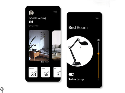 Smart home app app appdesign blackandwhite minimal shot ui uidesign uiux ux