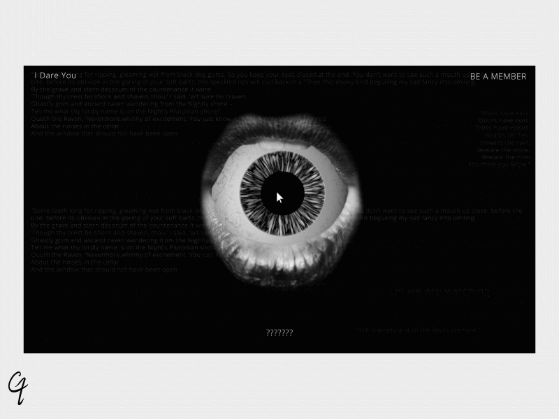 DA EYE abstract adobe adobe aftereffects adobe xd cinema4d dark dark ui design minimal shot ui uidesign uiux ux web design