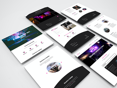 Web design for an events company.