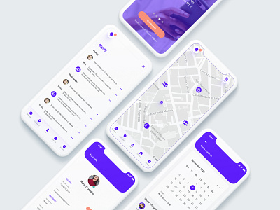 Safexti, app design to protect women's safety. app clean design interfacedesign minimal mobile ui uidesign uxdesign uxui