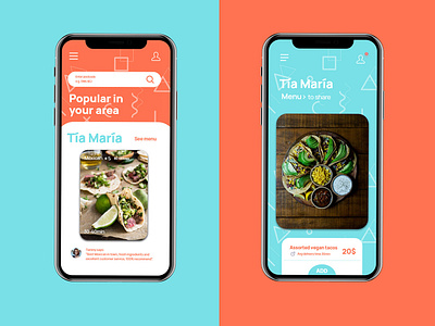 Food delivery app concept adobexd app design interfacedesign mobile photoshop ui uidesign uidesignpatterns uxui
