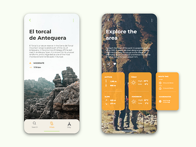 Hiking app concept