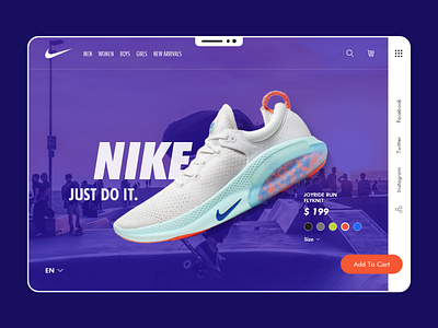 Nike Shoes Web Concept brand creative ecommerce graphics design mobile app photoshop shoe design shoes shop uiux web webdesign website design