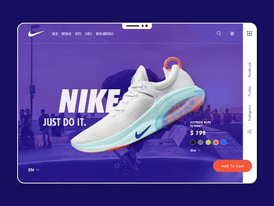 Nike Shoes Web Concept