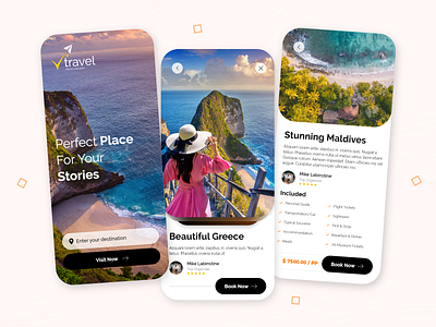 Travel Organizer App app design creative design mobile mobile app mobile ui travel travel agency travel app traveling ui uiux ux