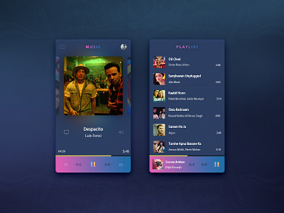Music App concept music.mobilea app photoshop ui ux