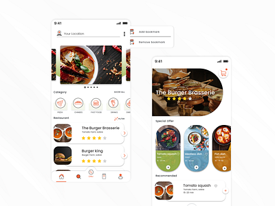 Food Delivery App android app design app development app ui delivery food illustration mobile ui photoshop uiux