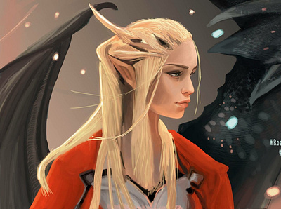 Mother of Dragons 2d art graphic design illustration