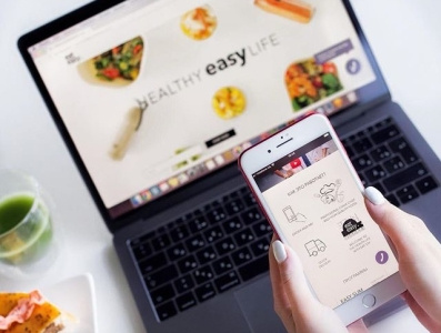 EatEasy site app branding design illustration ui ux