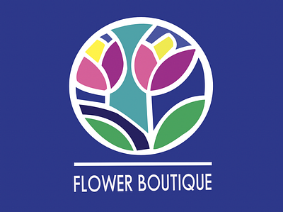 Flowers brand logo branding design graphic design illustration vector