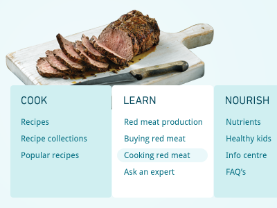 Meat Navigation cook meat navigation