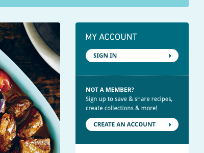 My account - Sign in button