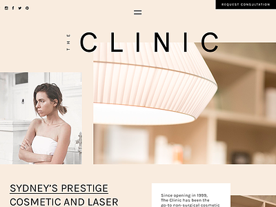 The Clinic Concept Design beauty concept layout