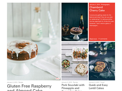 Featured Layout featured food grid layout photography post