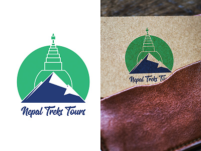 Nepal Treks Tour design illustration logo vector