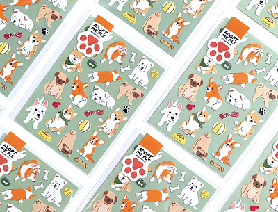 Adopt Me Pls: Dog Sticker Sheet animal corgi dog illustration pet pug puppy shiba shiba inu sticker stickers terrier