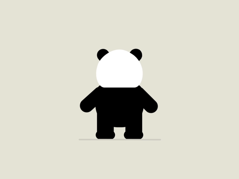 Panda Dab after effects dab gif loop motion graphics panda