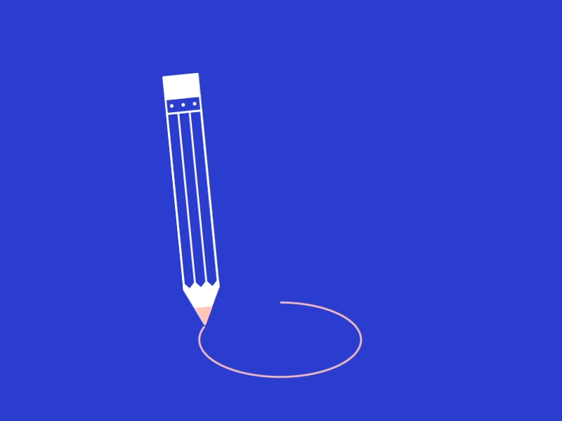 Transparent pencil gif image