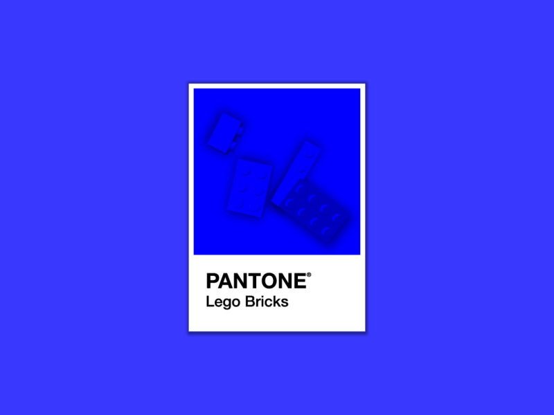 Pantone Color - Lego Bricks animation blue brick color colour gif lego loop pantone toy