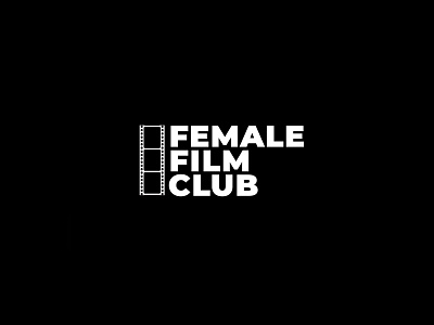 Female Film Club logo logo design typography