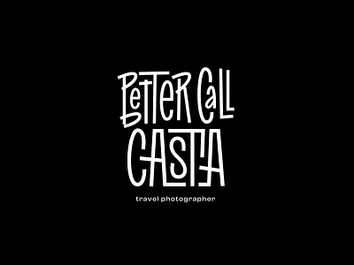 Interlock style logo for a travel photographer