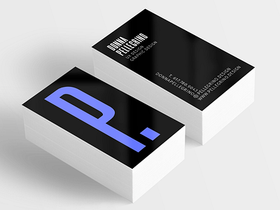 Business Card Mockup 11  Free Version .Png P Pellegrino Black Wh