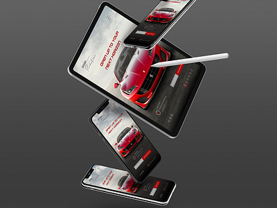 Concept Ferrari Mobile Landing Page