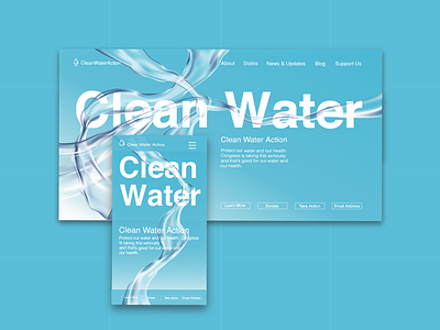 Clean Water Mobile And Desktop Homepage