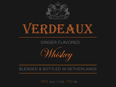 Whiskey Label Design label product