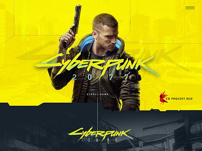 Cyberpunk 2077 Website Header by Scott Pearson on Dribbble