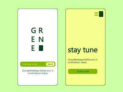 Green - UI Design mobileapp ui uidesign uiillustration