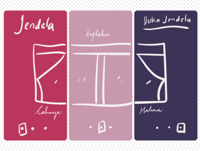 Jendela - UI Design branding illustration mobileapp ui uidesign uiillustration