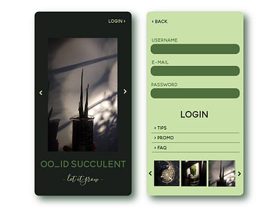 ooid succulent app branding mobileapp ui uidesign uiillustration ux