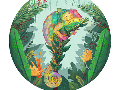 Chameleon animal chameleon character design childrens book illustration childrens illustration colour collective cute illustration kidlitart kids illustration publishing reptile texture